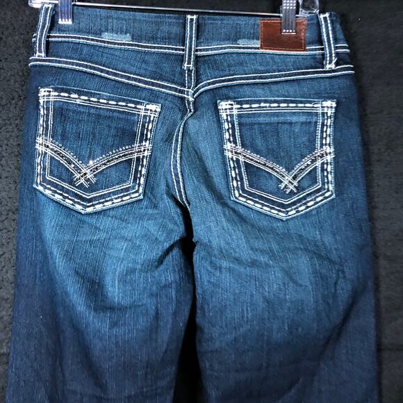 BKE Denim Womens Jeans Blue Denim Mid Rise Harper Crop Capri Stretch 28 - Picture 10 of 11